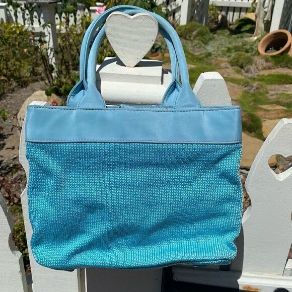 👜VINTAGE THE SAK BABY BLUE SHOULDER BAG. Great condition. Snap closure. - Picture 2 of 8